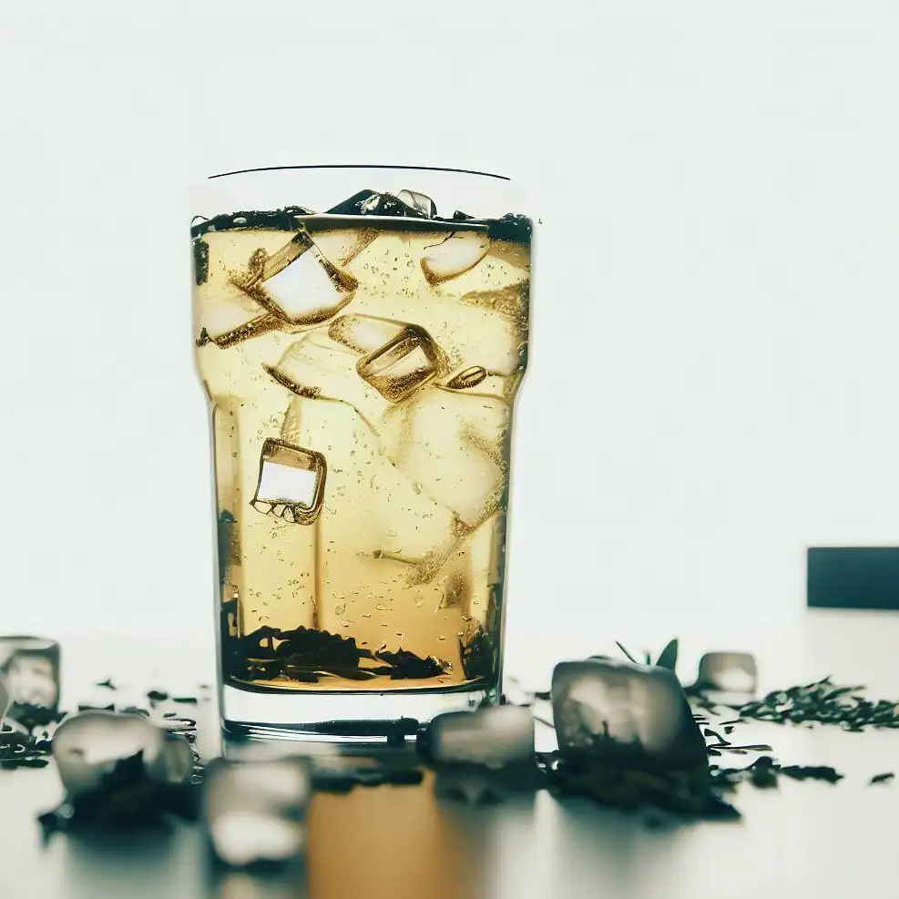 cup-of-iced-tea-with-ice-scattered-around