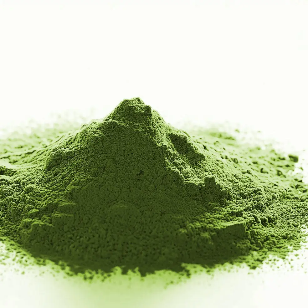 pile-of-matcha-powder-white-background